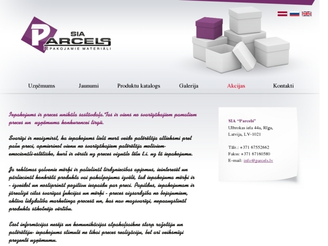 Parcels, SIA